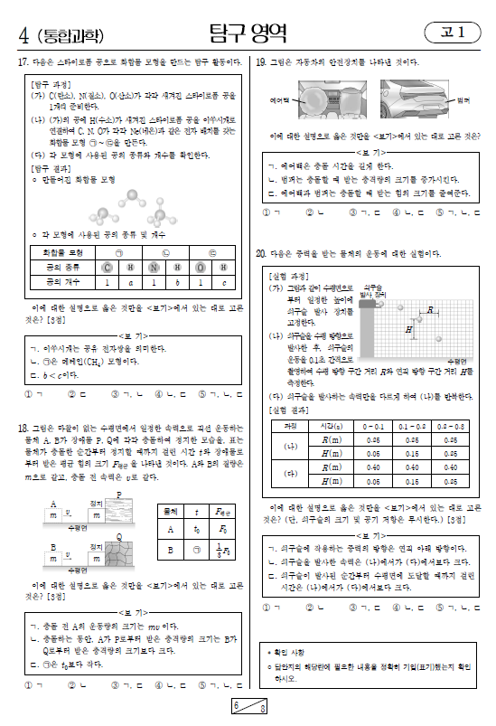 2022-6월-고1-모의고사-통합과학-기출문제-다운