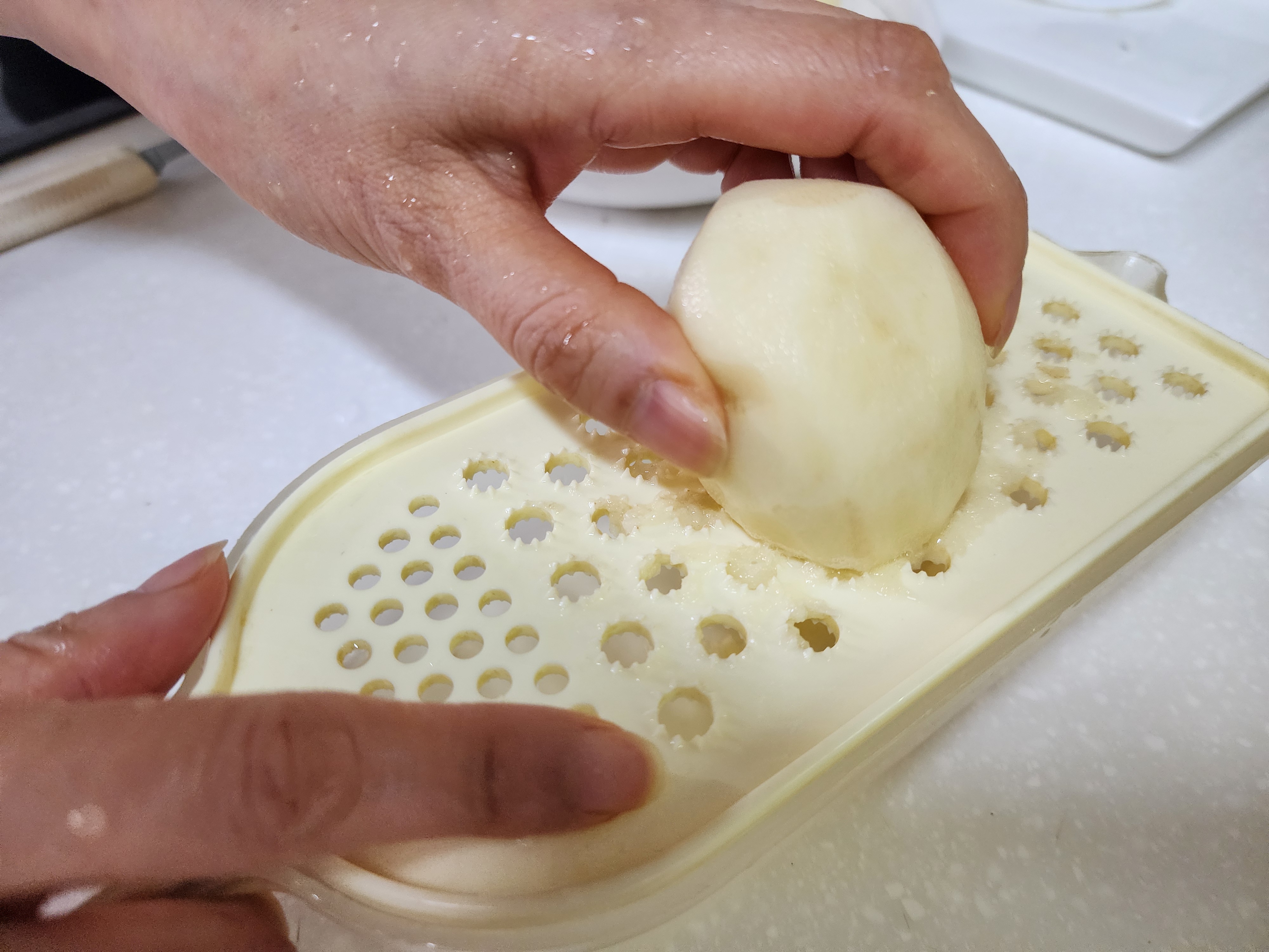 감자전 레시피, 믹서기 감자전