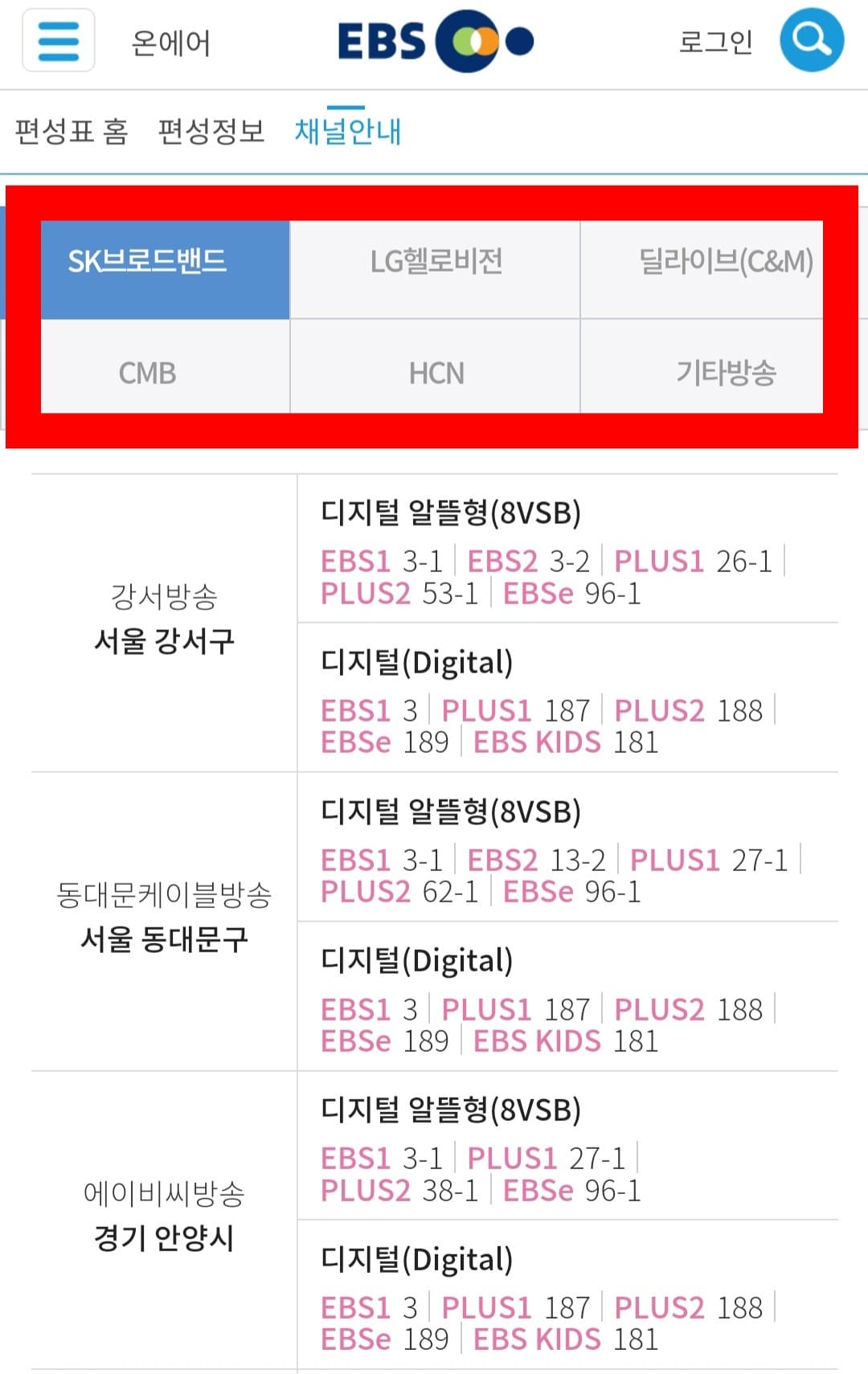 EBS2-편성표-및-채널번호-쉽게-확인하는-방법-안내-SK브로드밴드,-LG헬로비전,-딜라이브(C&M),-CMB,-HCN,-기타방송-중-선택하면-EBS2부터-EBS1,-EBS-PLUS1,-EBS-PLUS2,-EBS-English,-EBS-Kids,EBS-FM,-반디-외국어-전문까지의-채널번호를-확인할-수-있습니다.