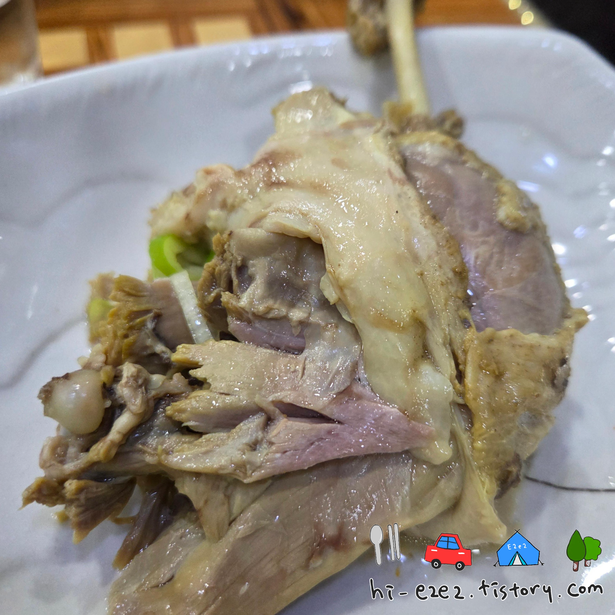 목포 여행 보양식 로하스황칠오리 오리백숙 한마리