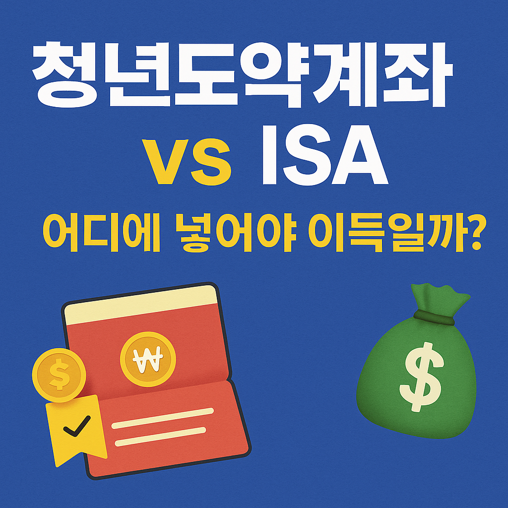 '청년도약계좌 vs ISA 어디에 넣어야 이득일까?'