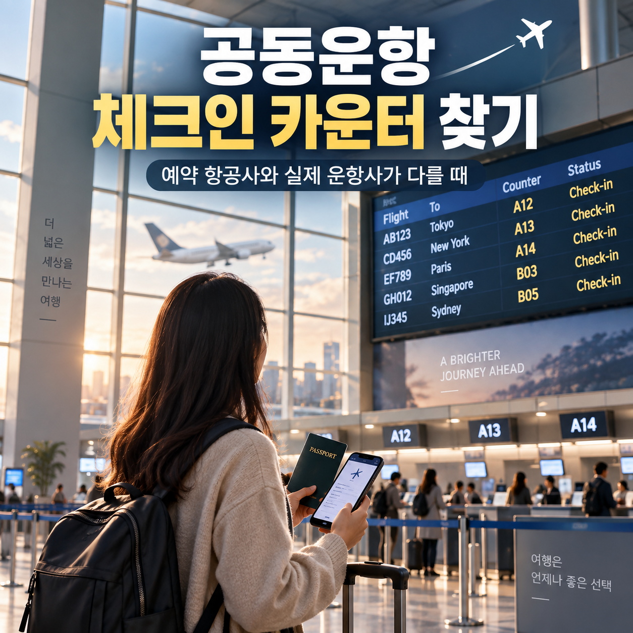 공동운항 체크인 카운터