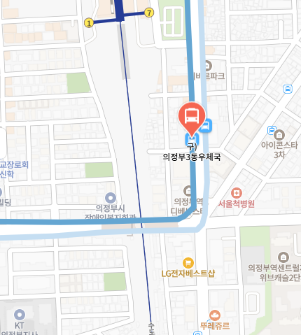 7200번 버스 노선도