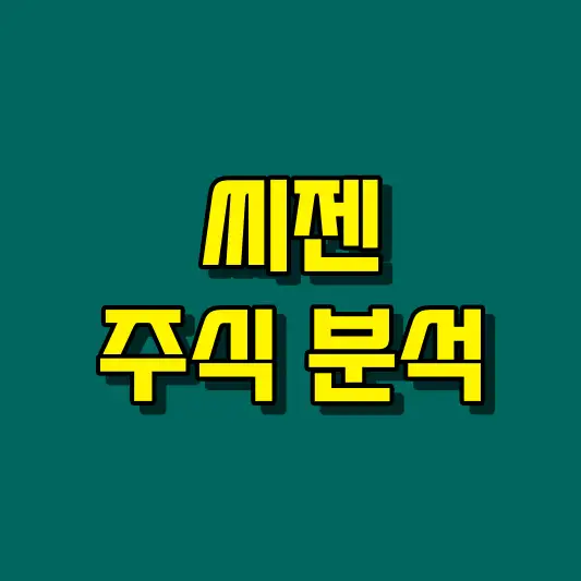 씨젠 주식 분석