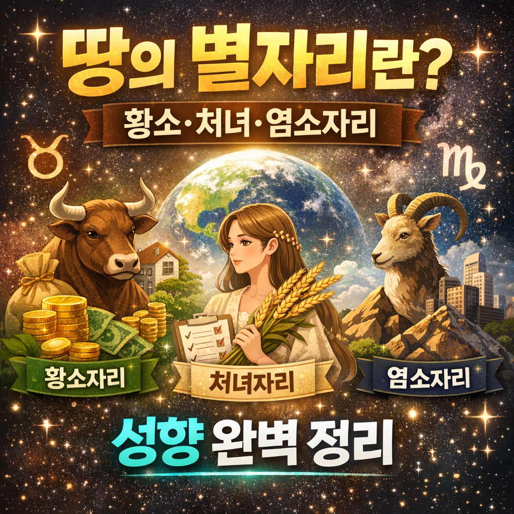 땅의 별자리란? 황소·처녀·염소자리 성향 완벽 정리