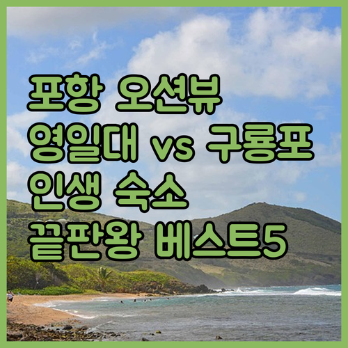 포항 오션뷰 호텔 베스트 5 구룡포와..