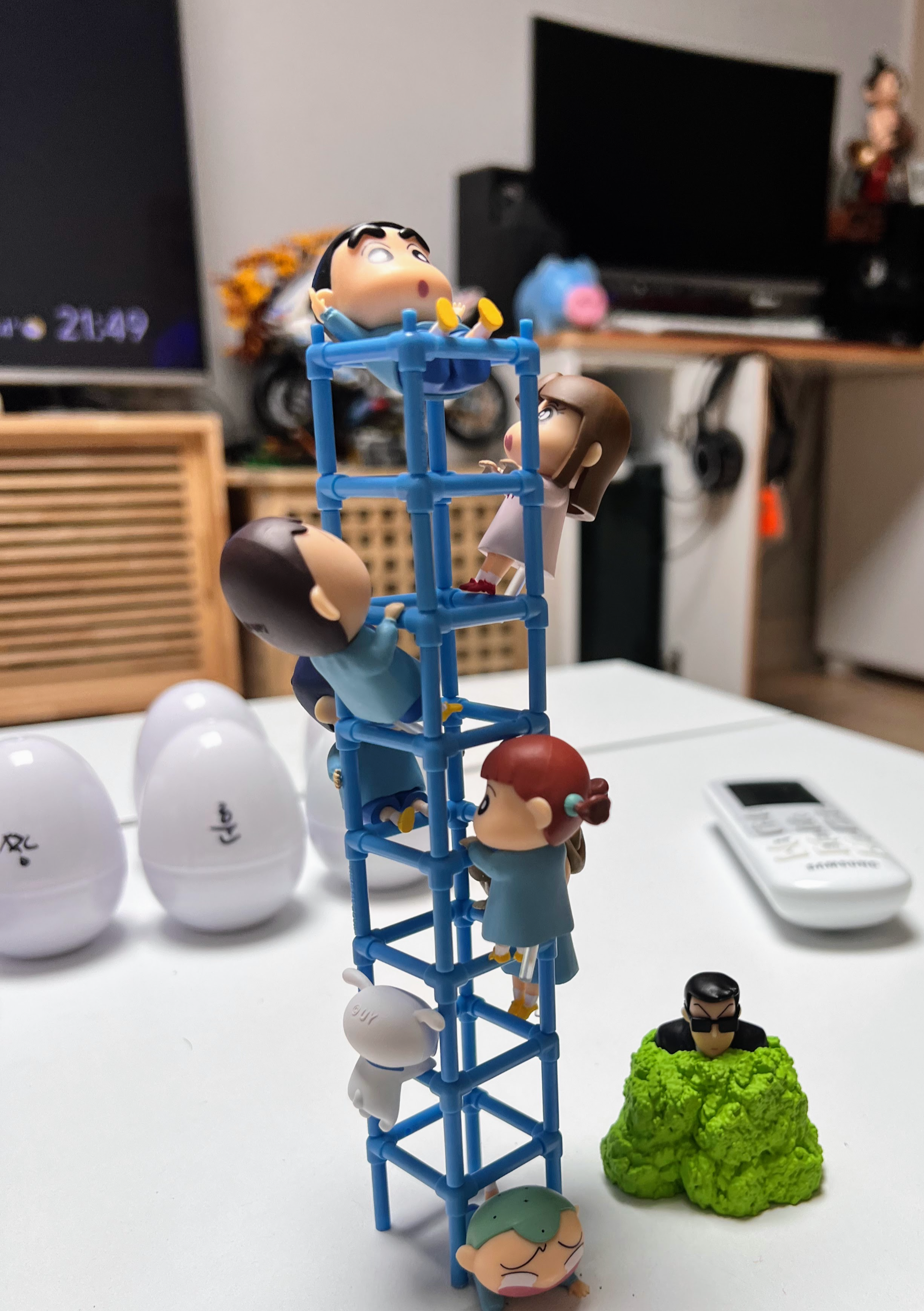 짱구 정글짐 피규어 합체본