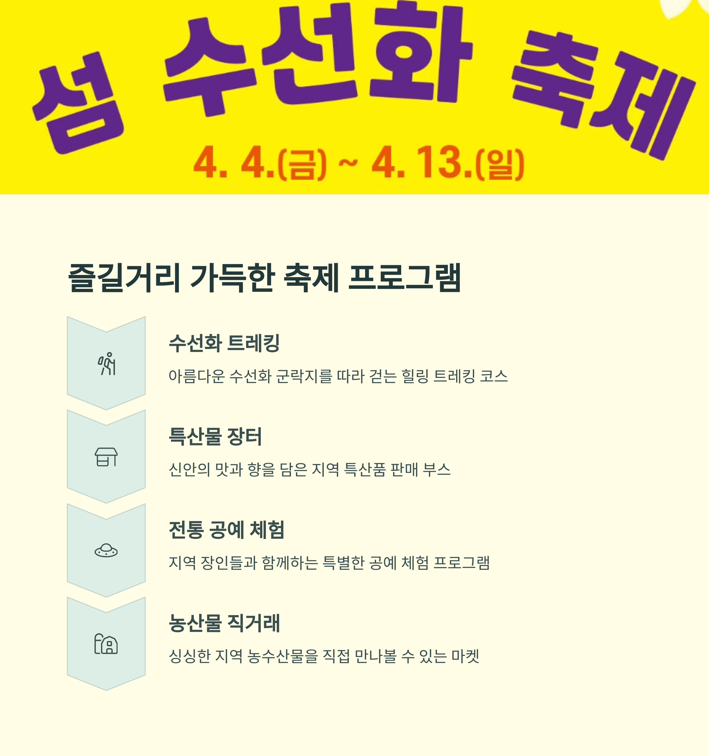 2025년 신안 선도 섬 수선화 축제