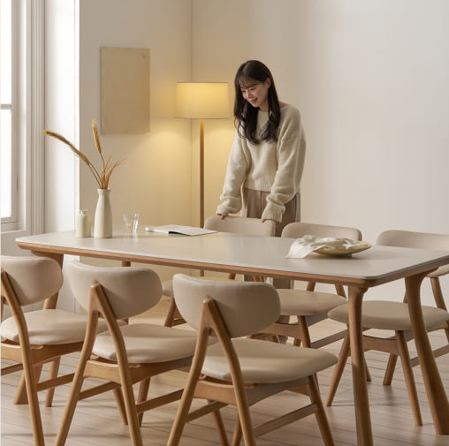 화이트 식탁, 주방이 2배는 넓어 보이는 보니애 앤틀러스 세라믹 식탁 세트 후기