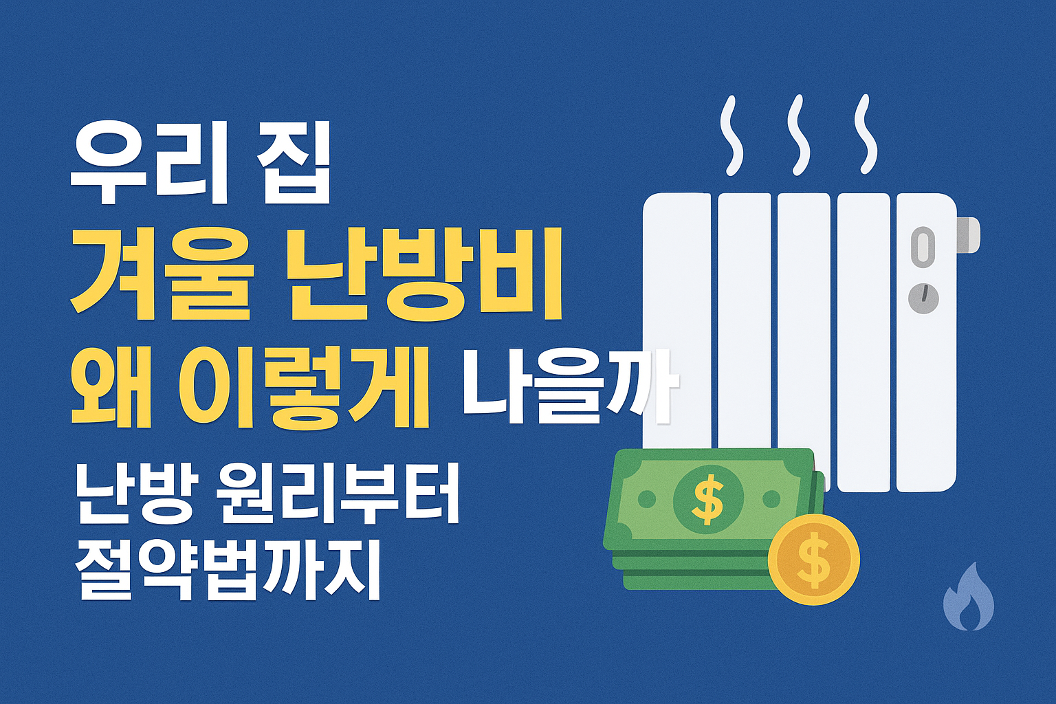 우리 집 겨울 난방비 왜 이렇게 나올까 난방 원리부터 절약법까지 실내 가스비 아끼는 완벽 가이드