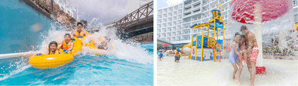 덕산 스플라스리솜 워터파크 폭포 슬라이드