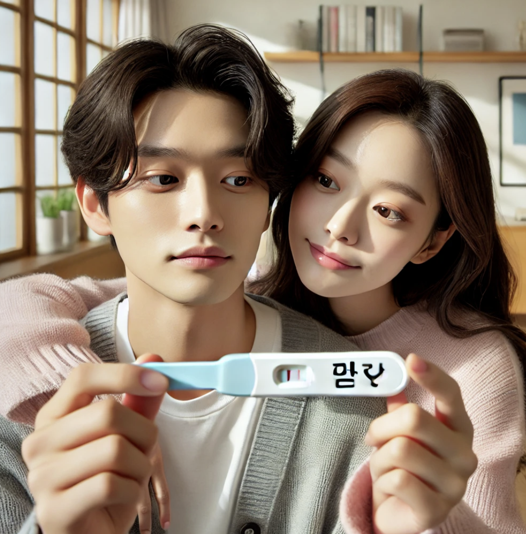 희망을 바라보는 난임 부부