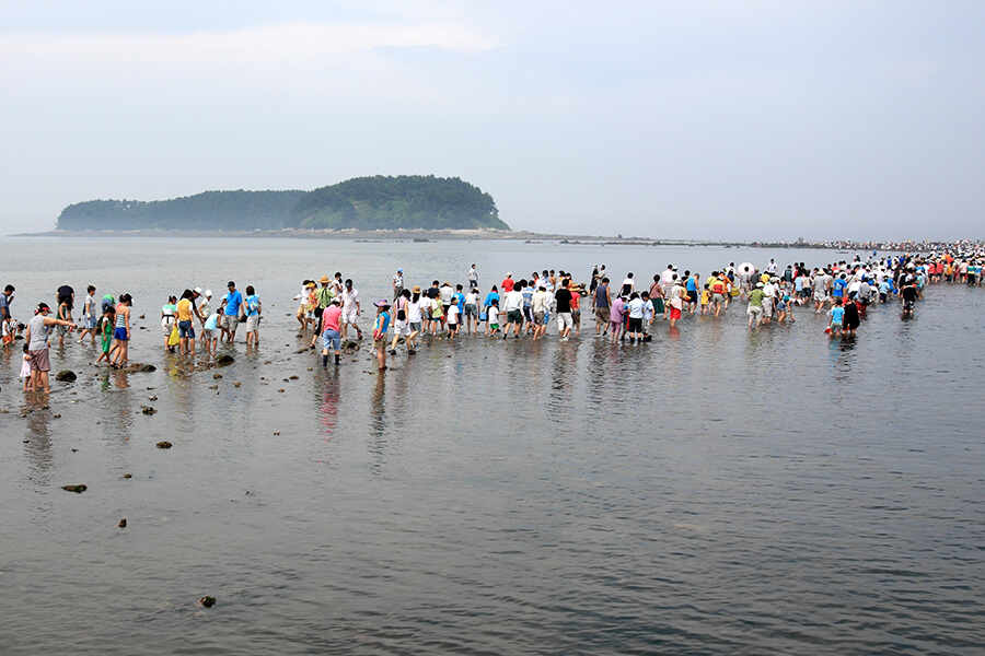 무창포해수욕장의 신비한 바닷길3