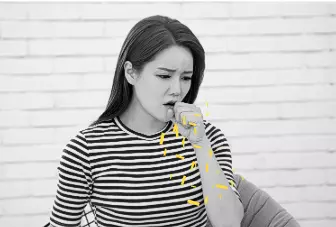 목 간지럽고 기침