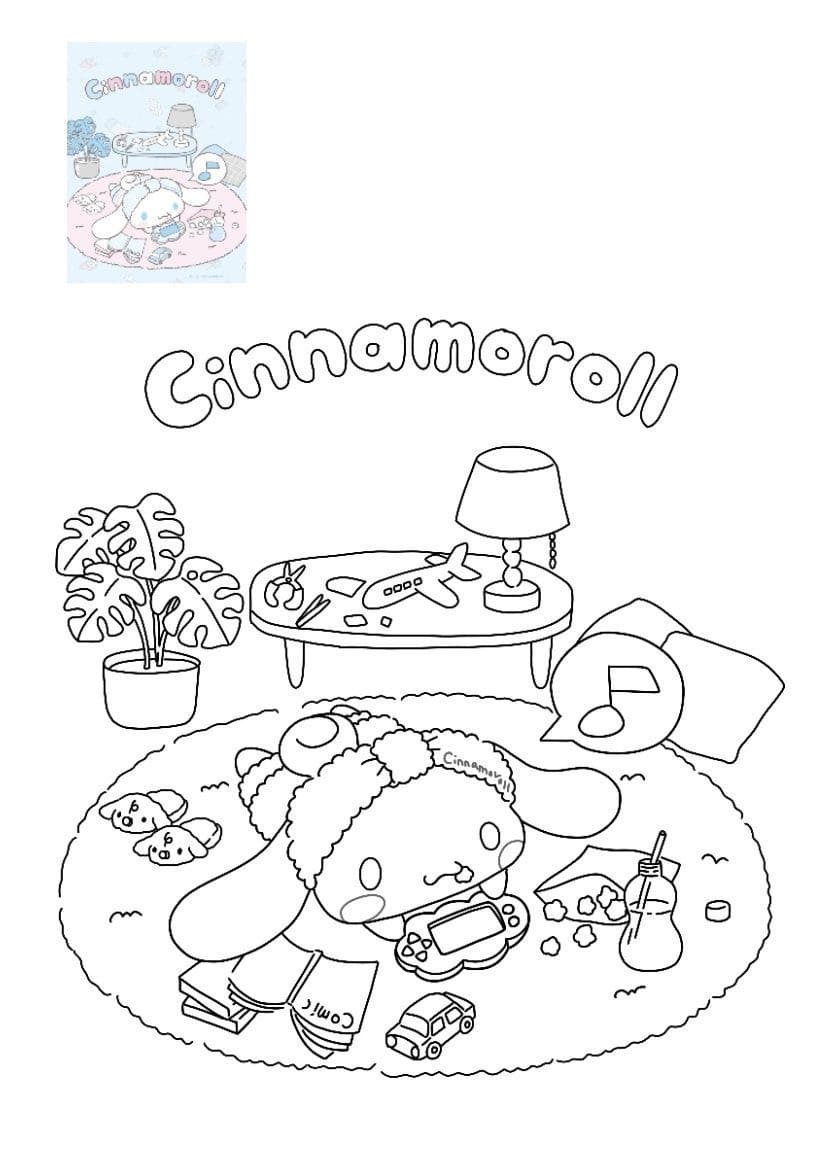 시나모롤 색칠공부 도안