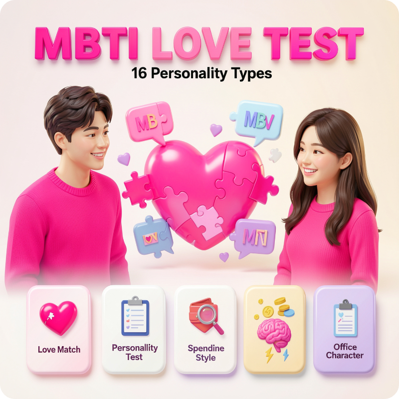 MBTI 연애 궁합 무료 테스트 이미지