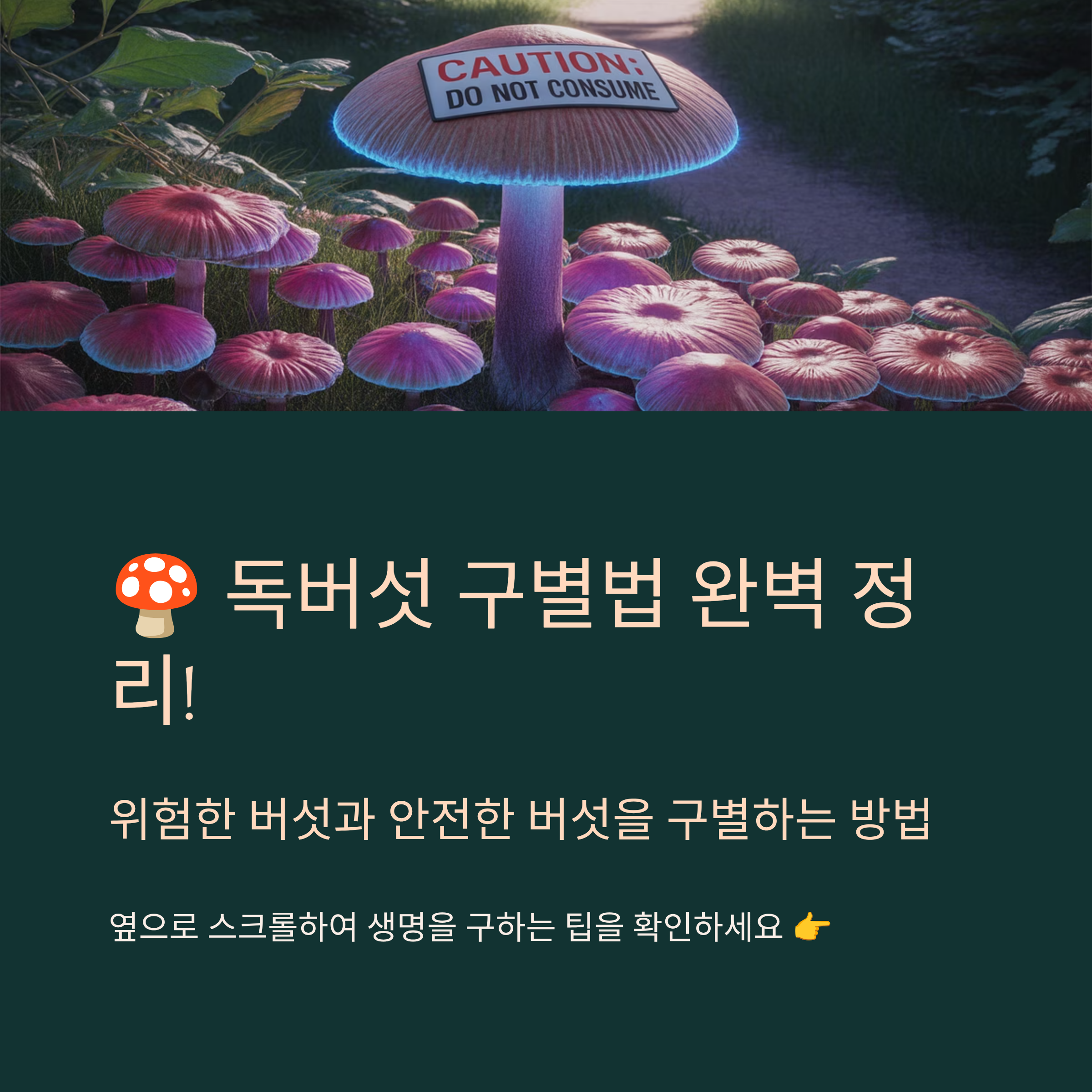 독버섯 구별법 완벽 정리!