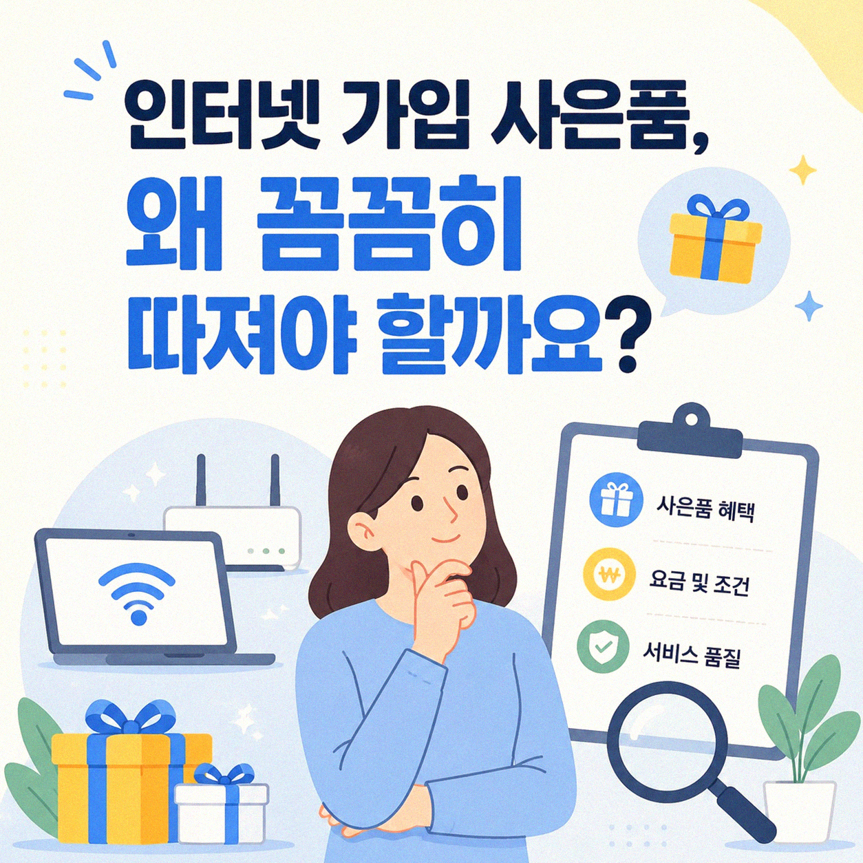 인터넷 단독 가입 사은품, 제대로 알아보고 신청할까요?