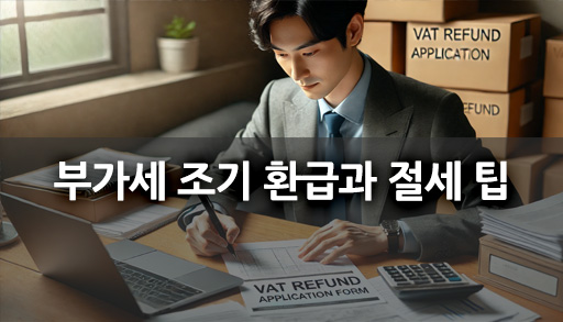 부가세 조기 환급과 절세 팁