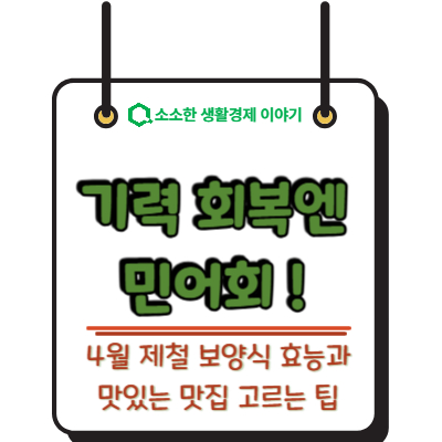 기력 회복엔 민어회! 4월 제철 보양식 효능과 맛있는 맛집 고르는 팁
