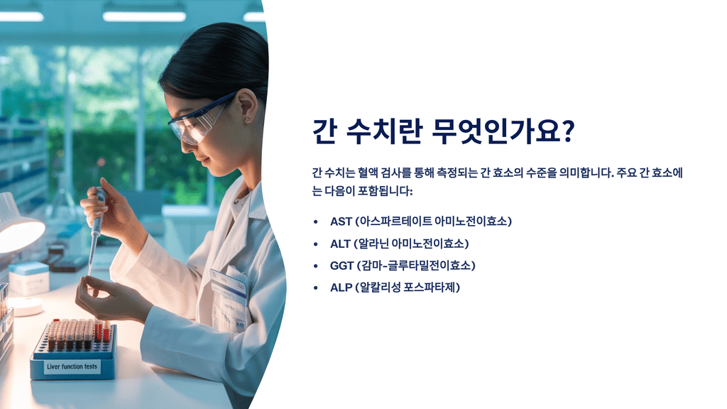 간 수치란 무엇인가요?