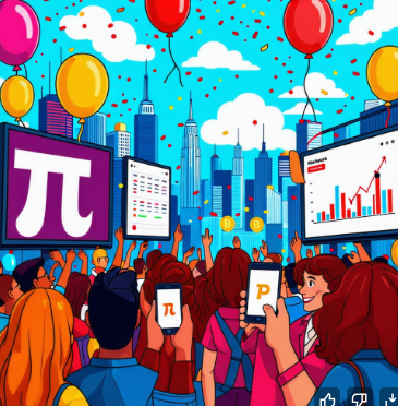 파이코인상장과관련된 그림