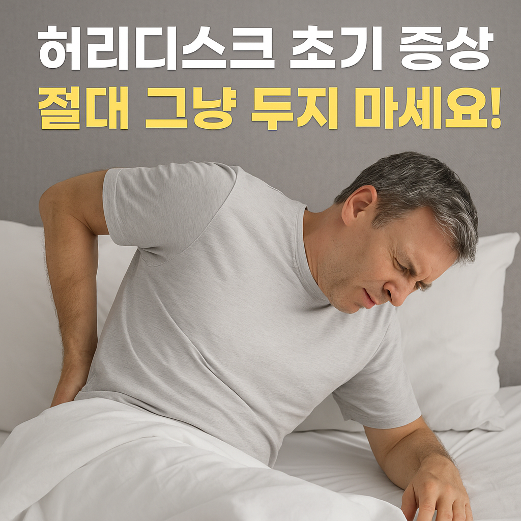 허리디스크 초기 증상