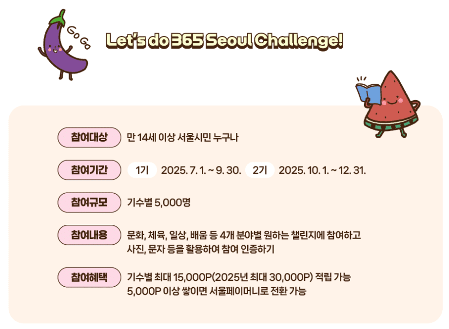 365 서울챌린지 안내