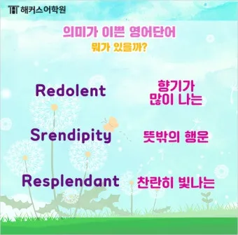 아름다운 예쁜 영어 단어 추천 top10 자료집_27