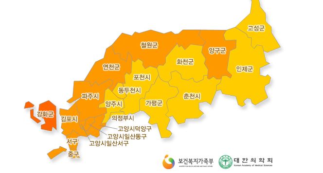 말라리아 지역분포도