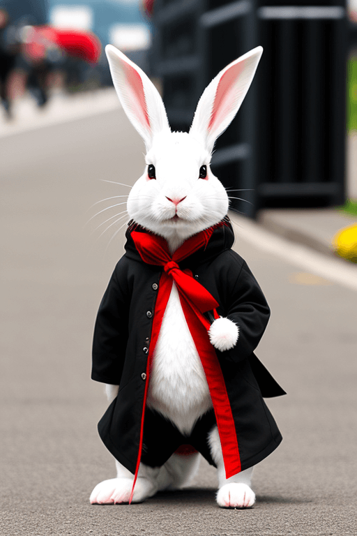 Playground AI로 생성한 그림(1) - 암살자와 토끼