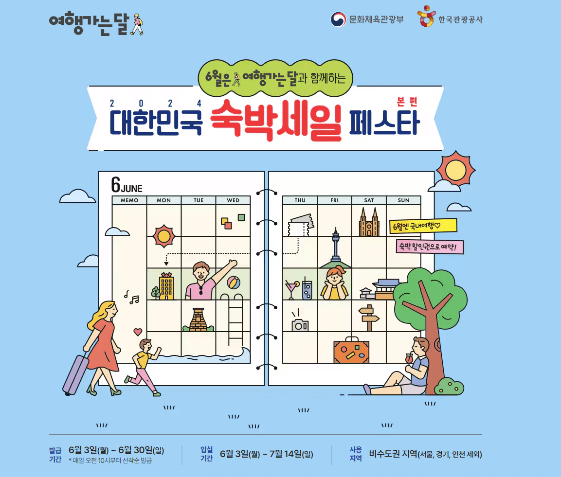 대한민국 숙박 세일 페스타 쿠폰