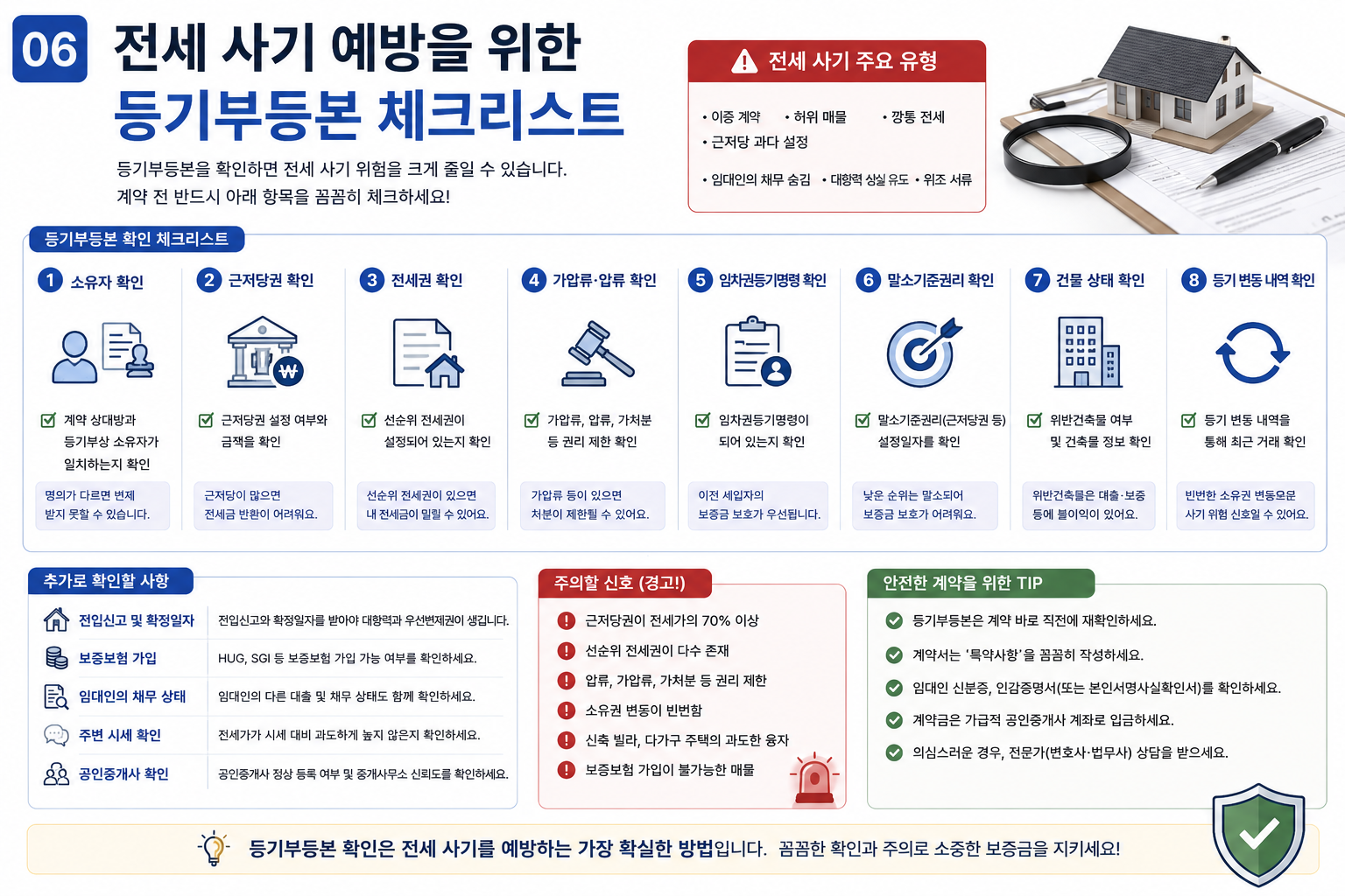 전세 사기 예방 위한 체크리스트