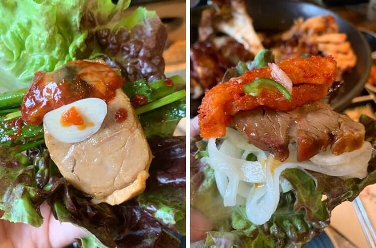 굴젓, 양파절임 쌈