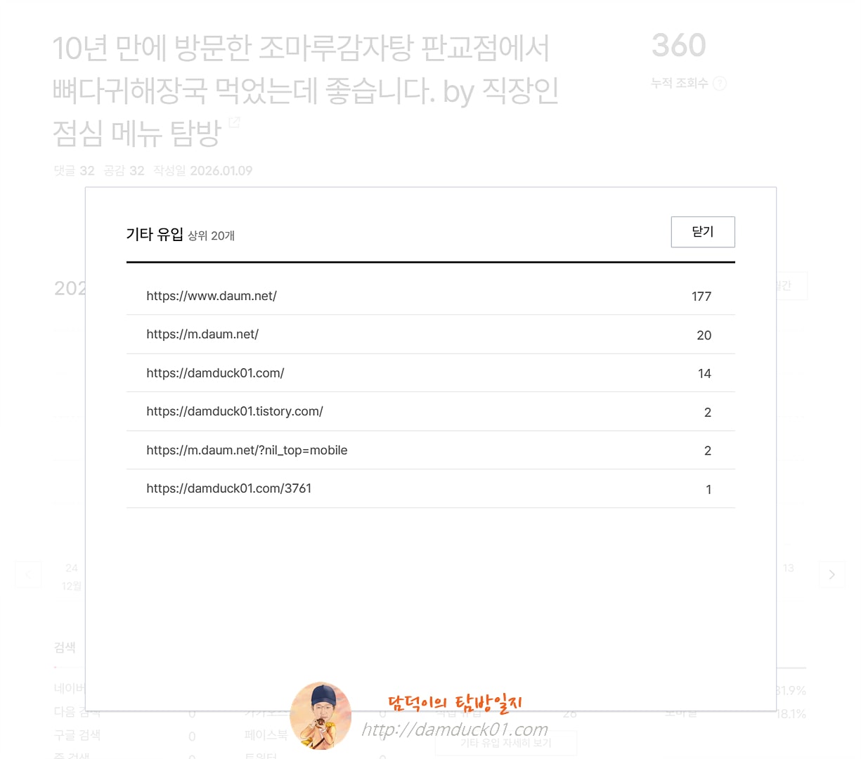2026년 1월 9일 기타 유입