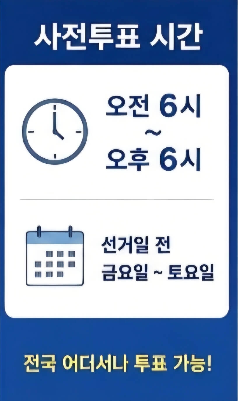 시흥시 지방선거 사전투표 장소 총정리｜투표시간&middot;준비물&middot;조회방법 안내