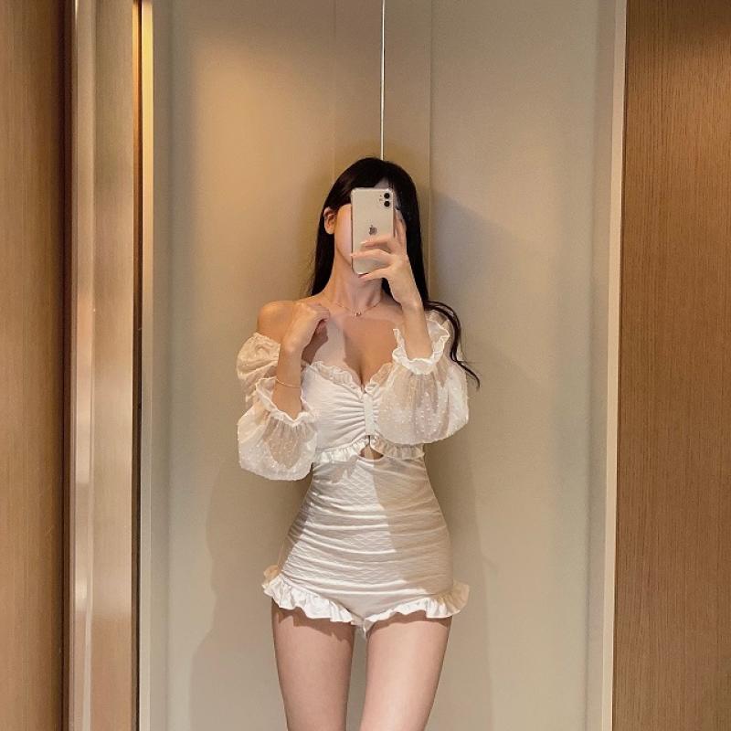 체리미 퓨어여신 시스루 프릴 모노키니 비키니 수영복