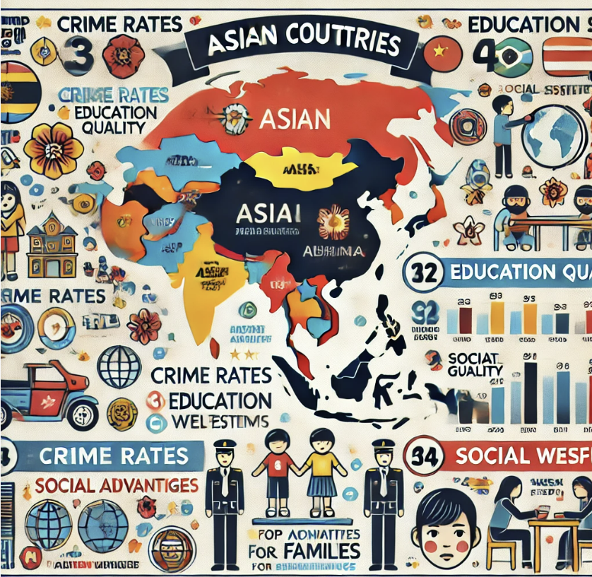 아시아 거주지 비교
