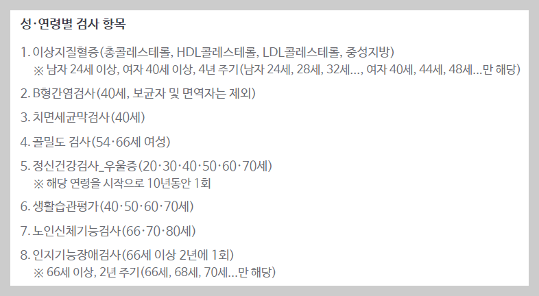 건강검진 대상자 조회