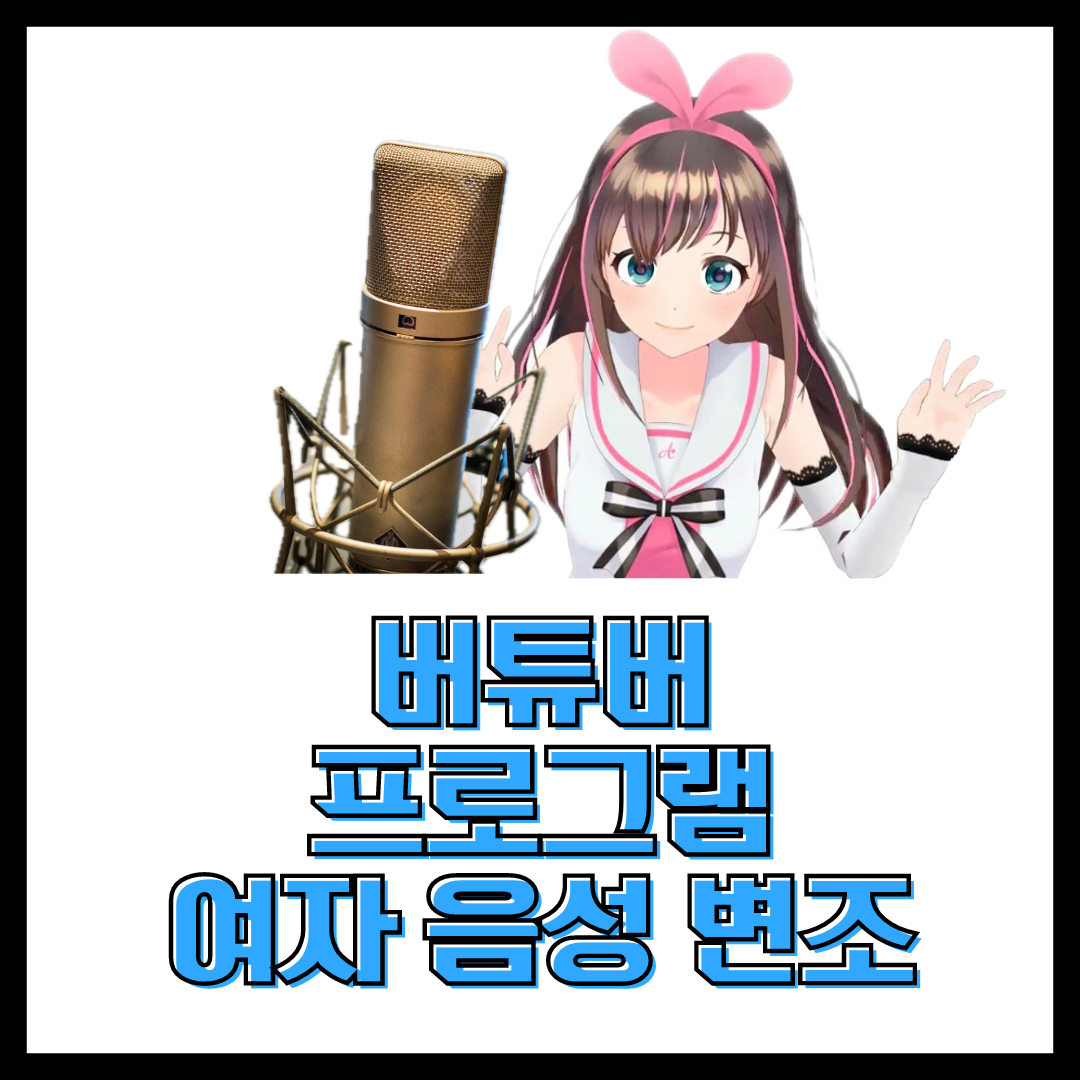 버튜버 목소리 방법