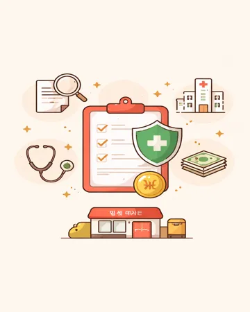 우체국 실손보험 가입조건과 보장 범위를 비교하는 장면6