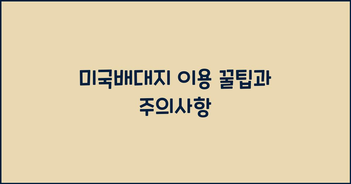 미국배대지