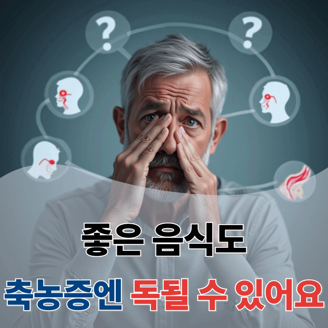 이 음식이 염증을 줄여준다고요? 축농증 관리에 좋은 음식 vs 나쁜 음식