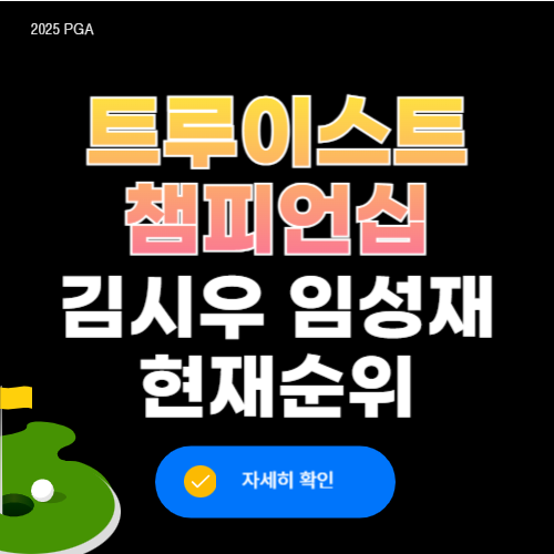 트루이스트 챔피언십 3라운드 순위 결과