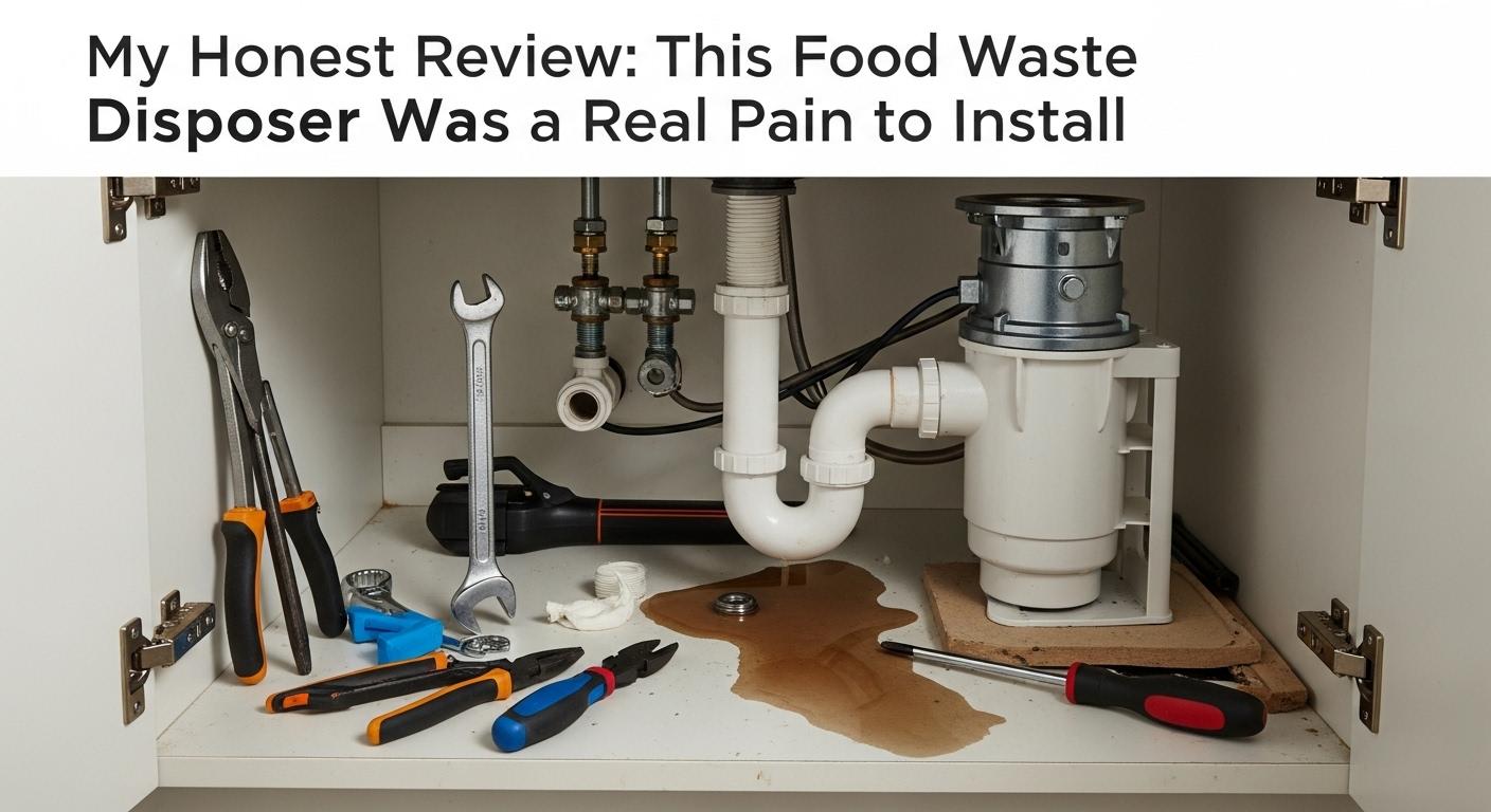 설치 불편 싱크대형 음식물처리기 내돈내산 후기