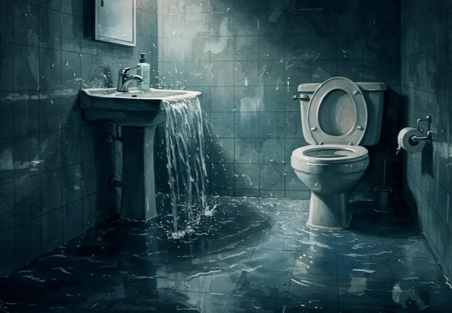 화장실 물 고이는 꿈 해몽