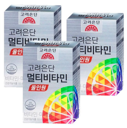 고려은단 멀티비타민 올인원 60정, 3개