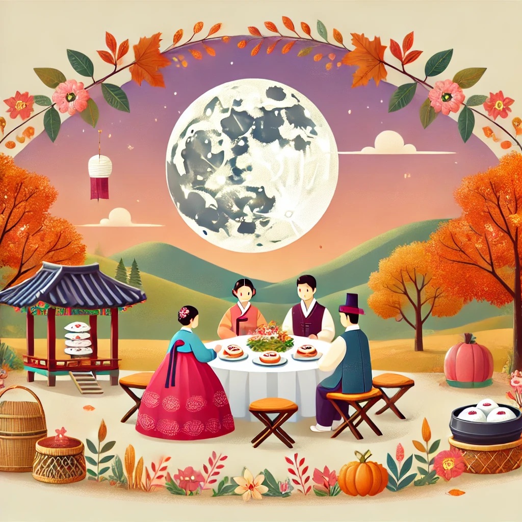 2024 추석 인사 ai 이미지