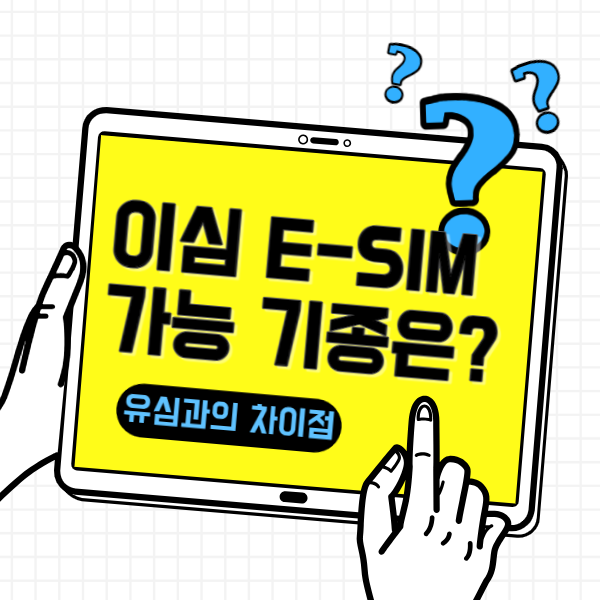 이심 가능 기종, 유심과의 차이점