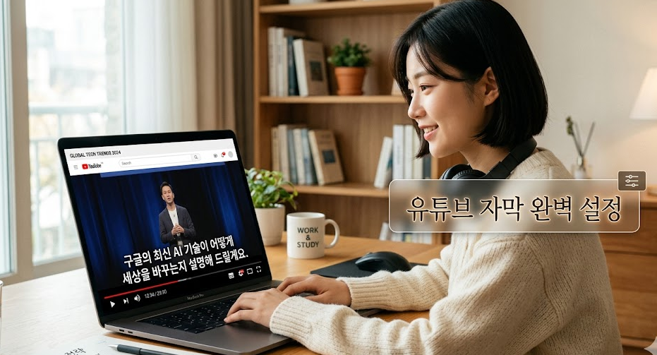 유튜브 자막 설정 및 자동 번역 활용 가이드: 외국어 영상을 한국어처럼 시청하는 법
